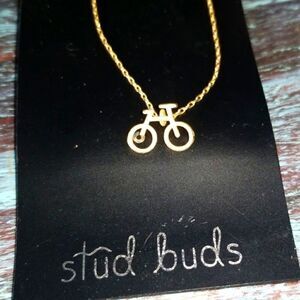 Stud Buds Bicycle Necklace
